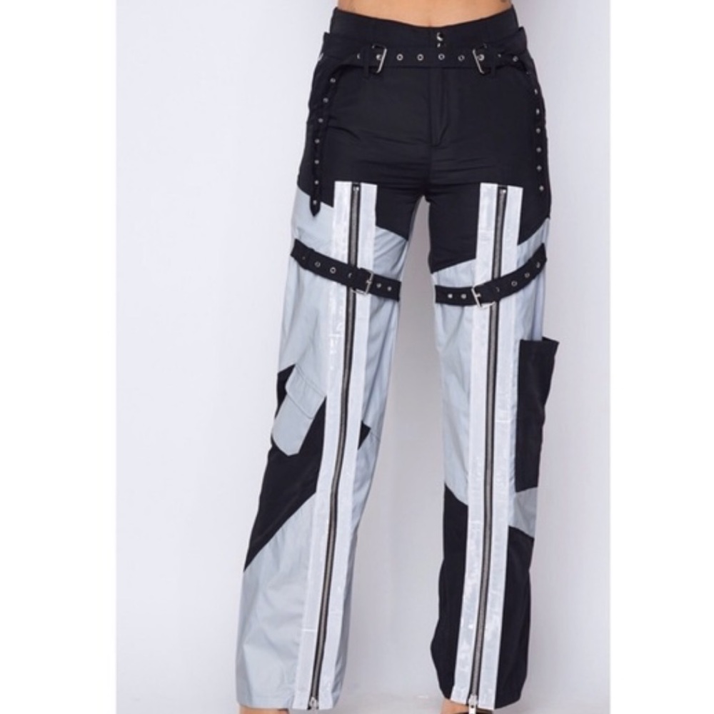 Akira reflective cargo pants